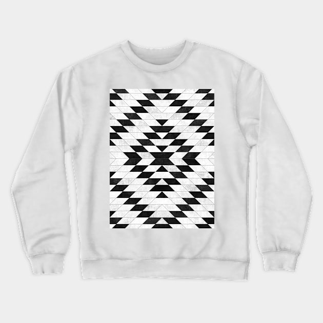 Urban Tribal Pattern No.15 - Aztec - White Concrete Crewneck Sweatshirt by ZoltanRatko